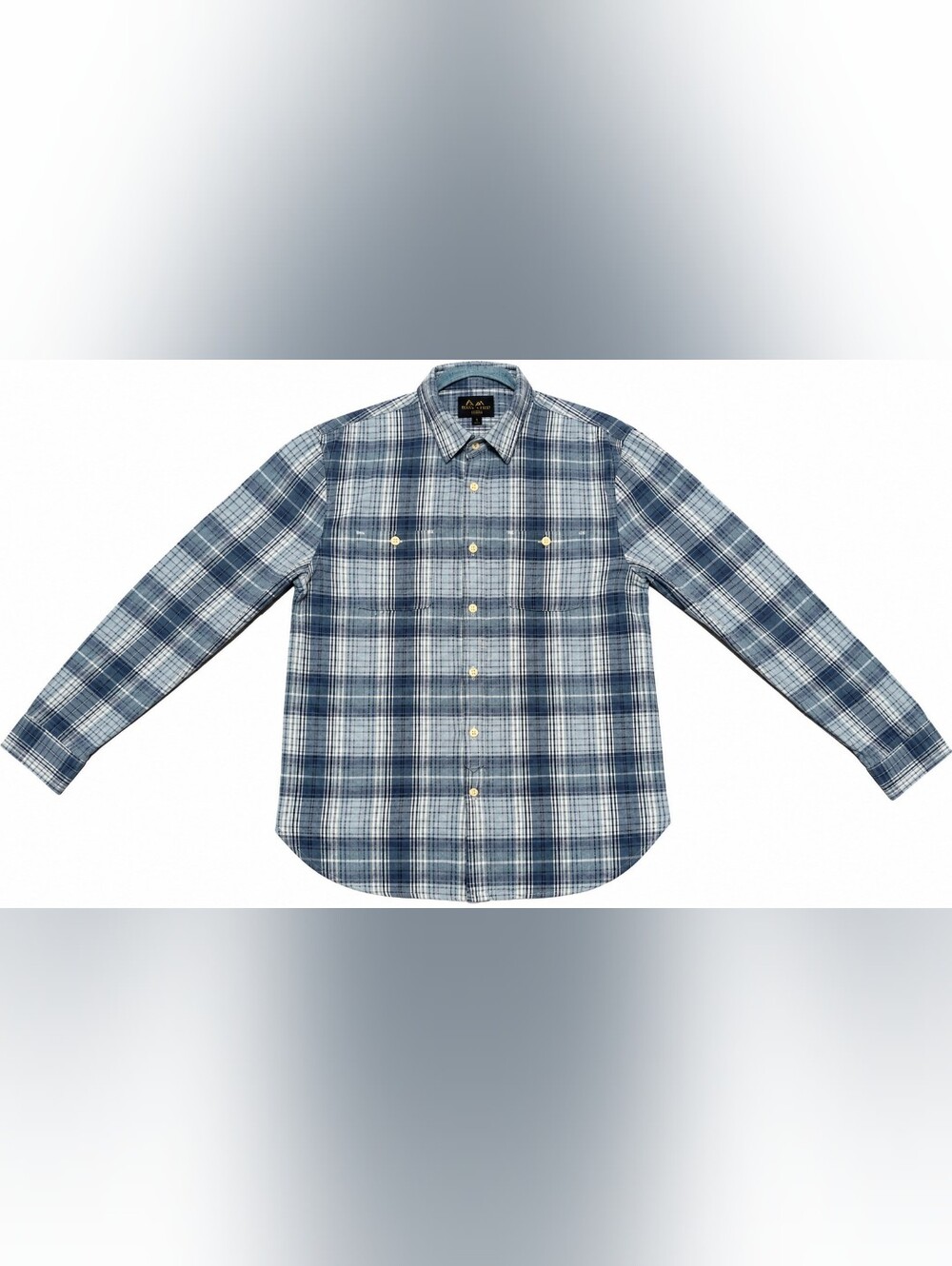 Lucky Brand Blue Plaid Long-Sleeve Button-Down Shirt - Large
